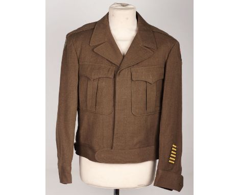 WW2 American 29th Infantry Division / ADSEC Ike Jacket, being a fine quality example of the short battle dress type jacket, k
