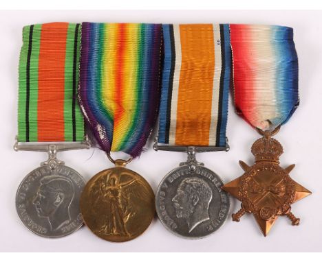 A Great War 1914-15 Star Medal Trio to a Recipient in the 1/5th Battalion Gloucestershire Regiment who also saw service in th