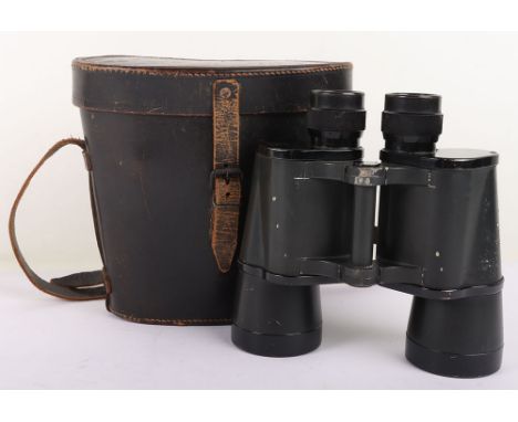 Cased Set of WW2 German Army 10x50 Dienstglas Binoculars, fine pair of late WW2 period binoculars with the lens plate being s