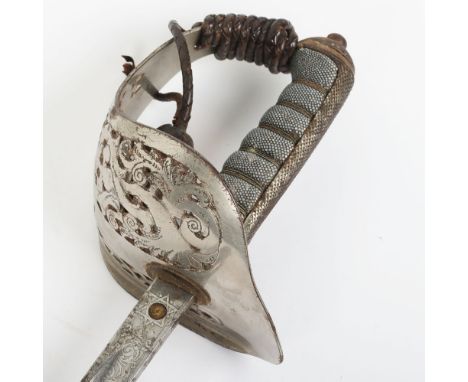 1897 Pattern Infantry Officers Sword of Piquet Weight Attributed to Major Lionel Culme Soltau-Symons D.S.O Durham Light Infan