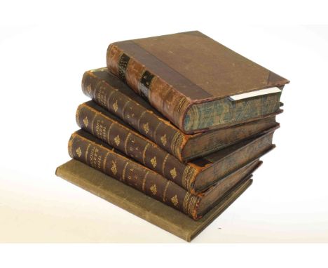 Cassels Exhibitor 1862, three volumes of Wilsons Border Tales, and Natural History volume