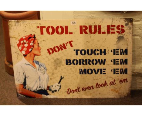 Sign, Tool Rules