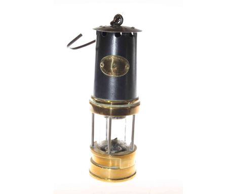 Patterson miners lamp, 24.5cm high excluding handle