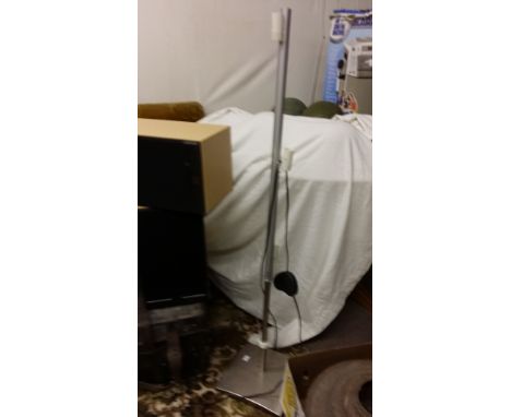 A record player and two lights.