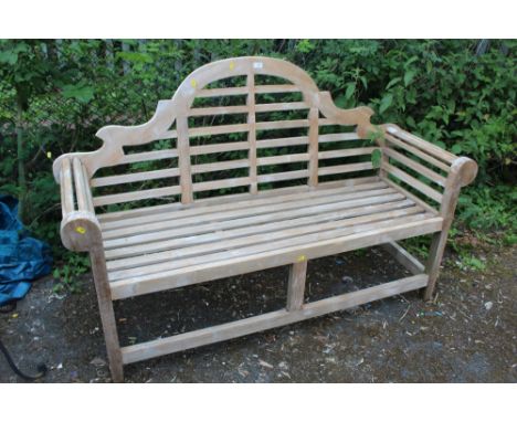 A LUTYENS STYLE BENCH, W - 166CM