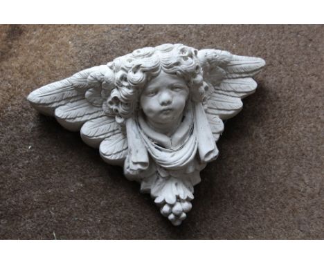 A CHERUBIC WALL PLANTER - W 42 CM