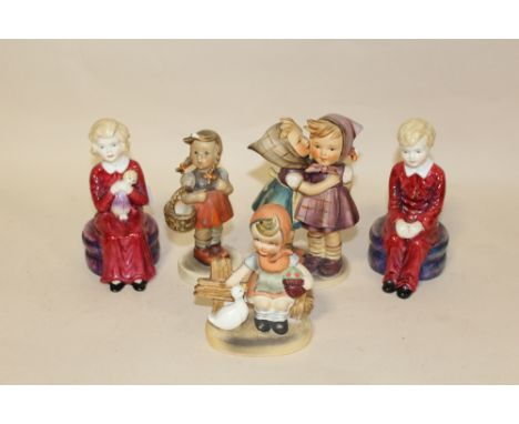 A SELECTION OF GOEBEL AND PARAGON FIGURES