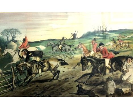 After John Leech, a hunting print,  "A Frolic after a Blank Day" published by Thos. Agnew & Sons, 46cm x 62cm, after Sir John