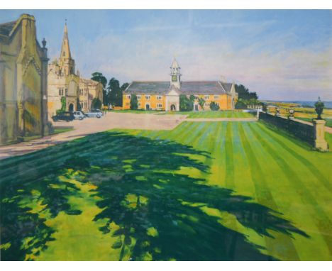 William Bowyer "Late Summers Afternoon at Nevil Holt", a signed limited editiion print 40/150, 62cm x 79cm.