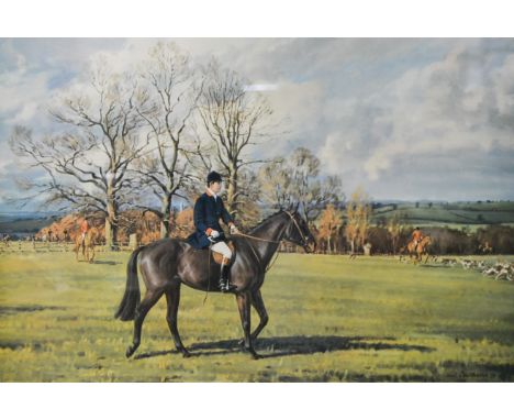 After Neil Cawthorne, His Royal Highness The Prince of Wales, The Quorn Hunt and The Prince of Wales Covert, colour print, pe