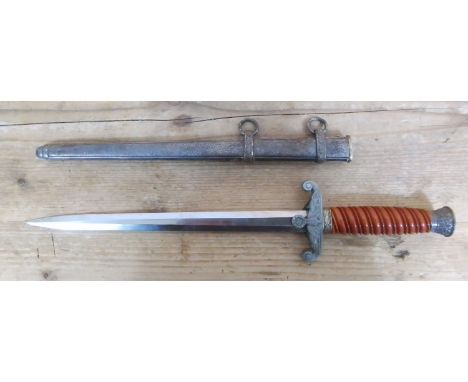 A WWII German Army officer's dress dagger and scabbard.