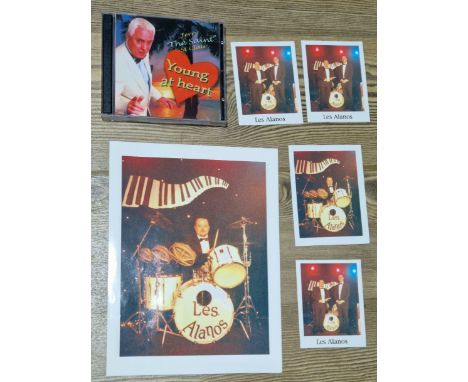 A group of original props from the Peter Kay series 'Phoenix Nights', Jerry The Saint st Clair Young at Heart CD case &amp; L