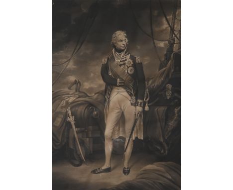 AFTER WILLIAM BEETCHEY AND EDWARD BELL &nbsp;HORATIO LORD VICOUNT NELSON, DUKE OF BRONTE &nbsp;Print multiple, 71 x 51cm Cond