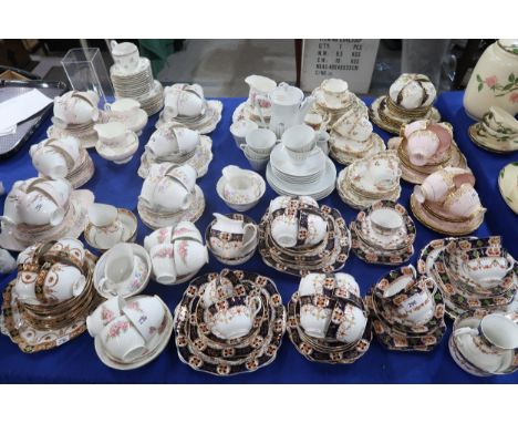 A large quantity of tea wares including Royal Tuscan, St Michael, Melba, Royal Albert and others Condition Report:Available u