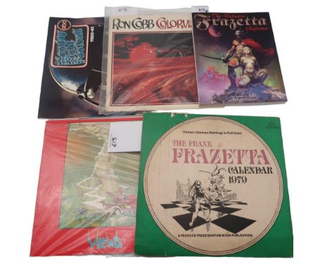 FANTASY/SCI-FI ART The Frank Frazetta Calendar for 1979 In original cardboard sleeve Bond, James A. The Definitive Frank Fraz