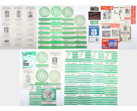 A collection of Celtic F.C. match programmes, early-1960s to late-1970s Condition Report:Available upon request