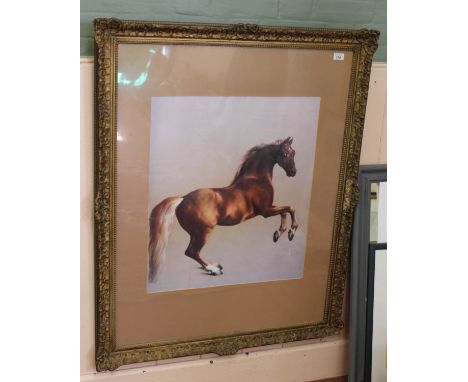 After George Stubbs-horse print 'Whistle Jacket', 26" x 22"