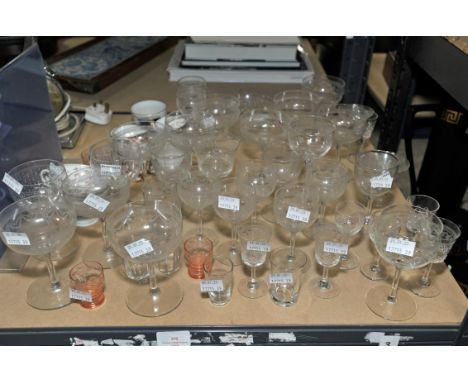 A quantity of ceramics and glassware including champagne glasses tea cups etc. (50)
