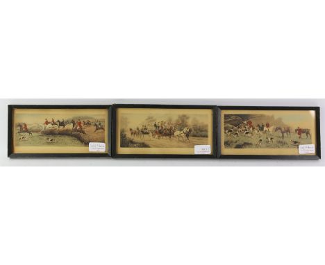 A religious print, oval print of a young woman with a horse, two hunting prints and a coaching print sample size 12 x 24cm (5