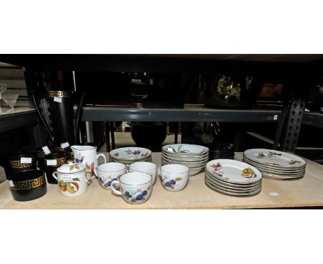 Royal Worcester part service including saucers and cups, side plates, bowls. approx. 30 items in lot.
