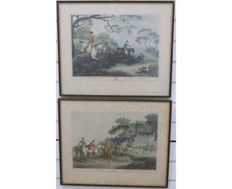 A pair of fox hunting prints no. 3 and no. 4 'La Chasse Au Renard' 