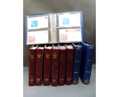 An extensive collection of GB first day covers in nine albums