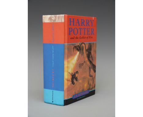 J.K. Rowling Harry Potter and the Goblet of Fire, Bloomsbury 2000 First Edition in colour illustrated boards