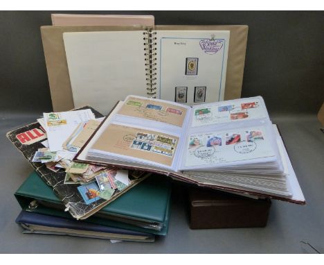 Albums and stockbooks of GB first day covers, postmarks, Royal Wedding stamps and general collection