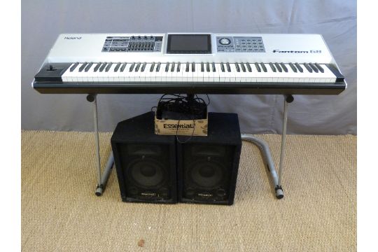 Roland Fantom G8 Workstation Keyboard Synthesizer Seven Octaves With Roland Stand Together Wit