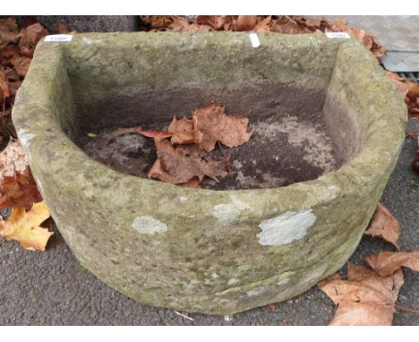 A small natural stone trough (W50 x D40cm)