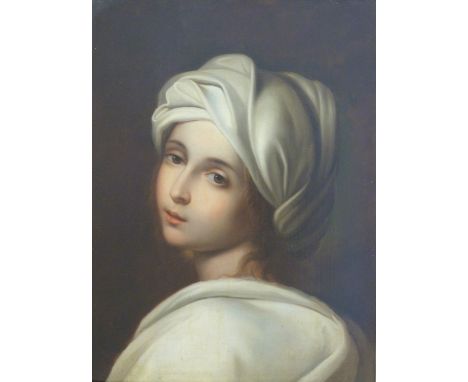After Guido Reni oil on canvas portrait of Beatrice Cenci, 47 x 35cm, in gilt frame 