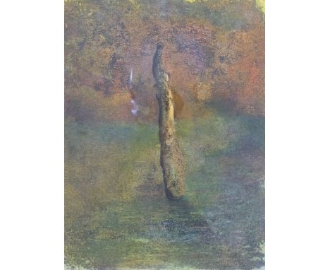 James Collyer signed engraving 'Lone Trunk', signed, dated 1944 and titled in pencil to margin, 41 x 31cm