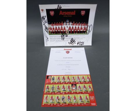 A signed Arsenal 2004/2005 team photograph