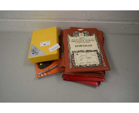 VINTAGE ORDNANCE SURVEY MAPS AND OTHER ITEMS