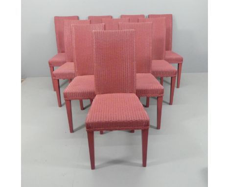 LLOYD LOOM - A set of ten heritage dining chairs, with maker's labels.Good condition, some use related marks to high points.