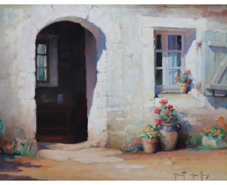 § § Robert Chailloux (French, 1913-2006) 'Cottage doorway'oil on boardsigned26 x 34cm***CONDITION REPORT***In honest untouche