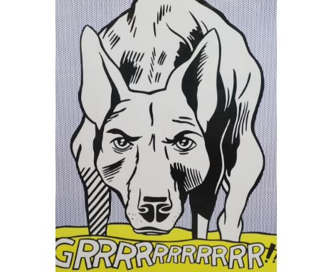 Roy Lichtenstein (American, 1923-1997) 'GRRRRRRRRRRR!!' 1965offset colour lithograph on wove papersigned in ink70 x 58cm***CO