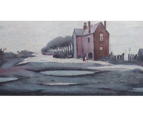 § § Laurence Stephen Lowry R.A. (English, 1887-1976) 'The Lonely House'offset lithographsigned in pencil and blindstamped by 