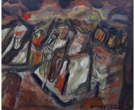 § § Gerald Wilde (1905-1986) ‘Street Scene (2)’oil on canvassigned and dated ’4763 x 76cm***CONDITION REPORT***Oil on origina