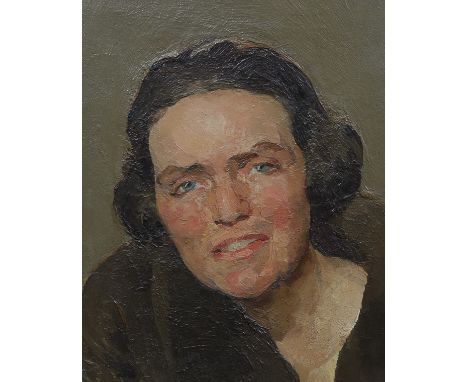Amy Katherine Browning ROI SWA (English, 1882-1970) Portrait of Hester Wood (Harvey Cleminson)oil on canvasinscribed verso, (