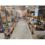Large Quantity of Pallet Racking: 73 uprights & 388 beams. The stock in the photos has been removed