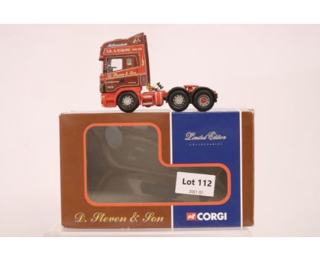 Manufacturer  - Corgi | Description - Scania Topline Tractor Unit - D.Steven &amp; Son Of Wick | Stock Code - CC12904 | Notes