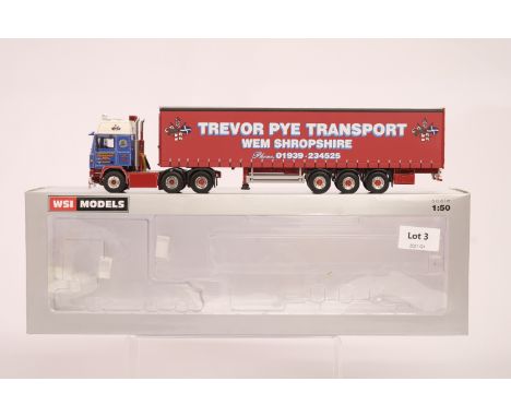 Manufacturer  - WSI | Description - Volvo F112 6x2 Twin Steer +  3 Axle Curtainside Trailer - Trevor Pye | Stock Code - 01-21