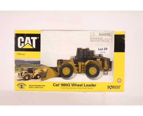 Manufacturer  - Norscot | Description - CAT 980G Wheel Loader | Stock Code - 55027 | Notes - | Scale - 1:50 | Certificate - N