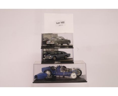 Manufacturer  - N/A | Description - 3 Small car Models in display case | Stock Code - N/A | Notes - | Scale - N/A | Certifica