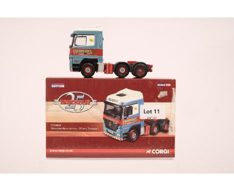 Manufacturer  - Corgi | Description - Mercedes Benz Actros - Olivers Transport | Stock Code - CC13814 | Notes - | Scale - 1:5