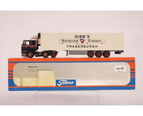 Manufacturer  - Tekno | Description - Scania 113 Reefer Trailer - Gibbs Of Fraserburgh | Stock Code - 970901 | Notes - | Scal