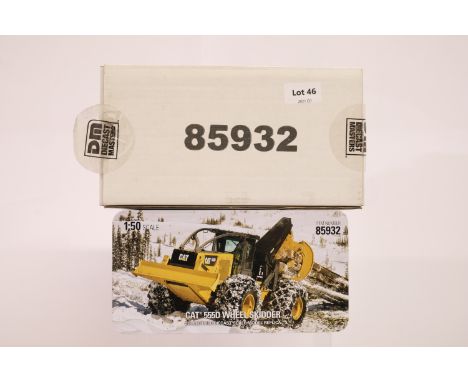 Manufacturer  - Diecast Masters | Description - CAT 555D Grapple Skidder | Stock Code - 85932 | Notes - | Scale - 1:50 | Cert