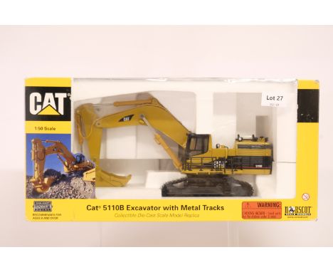 Manufacturer  - Norscot | Description - CAT 5110B Excavator With Metal Tracks | Stock Code - 55098 | Notes - | Scale - 1:50 |