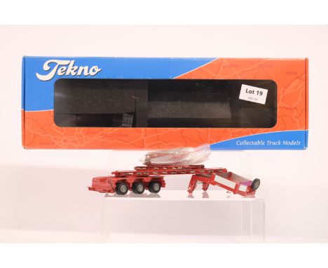 Manufacturer  - Tekno | Description - Tekno Lowloader Trailer | Stock Code - 62286 | Notes - | Scale - 1:50 | Certificate - N